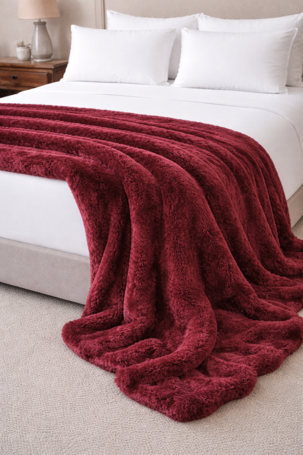 Hermosa Faux Fur Throw Blanket