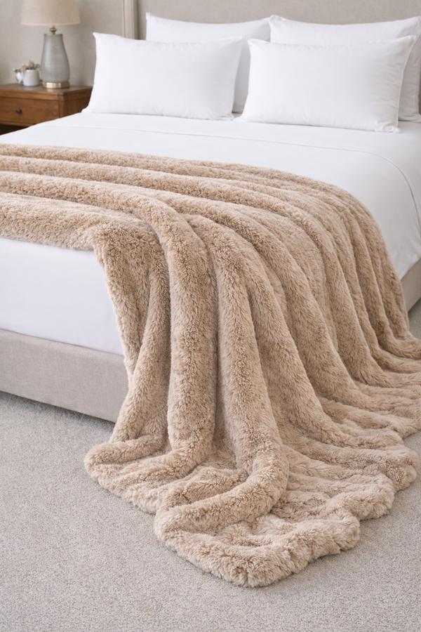 Hermosa Faux Fur Throw Blanket