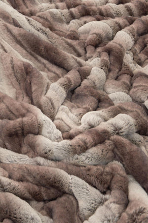 Mount Shasta Faux Fur Throw Blanket