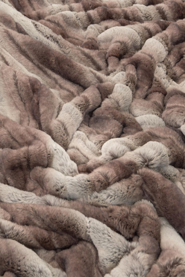 Mount Shasta Faux Fur Throw Blanket
