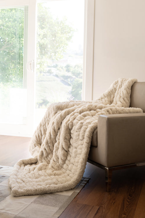 L.A. Escapade Faux Fur Throw Blanket