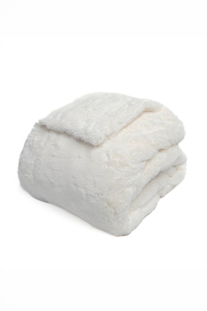 Carmel Faux Fur Throw Blanket