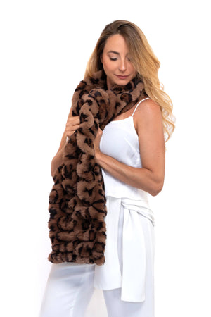 L.A. Escapade Long Faux Fur Scarf