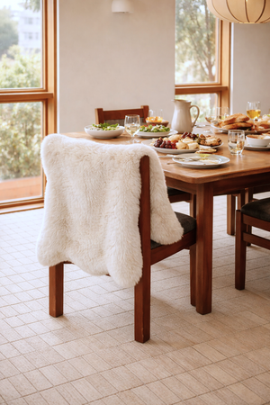 Saratoga Sheepskin Faux Fur Throw