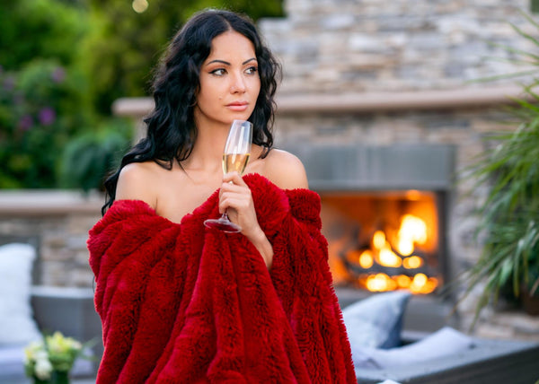 Carmel Cuddle In Scarlet, Navy, and Plum image 7