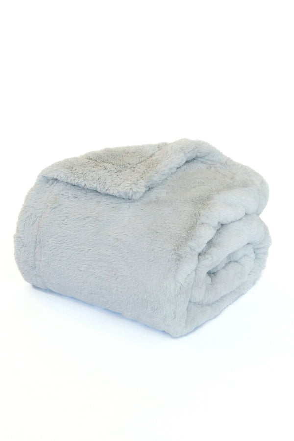 Carmel Faux Fur Throw Blanket